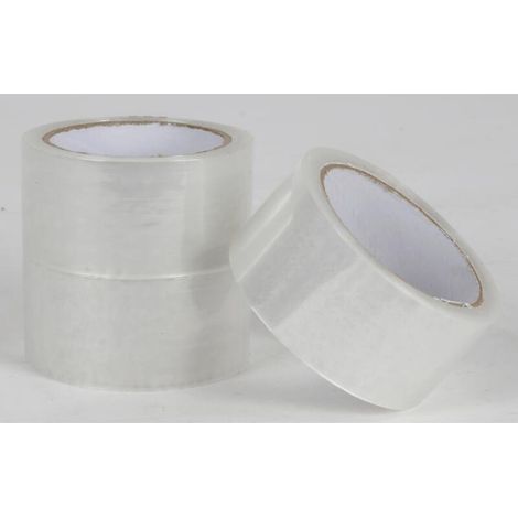 12x Klebeband Transparent 3 Rollen Pack Paket Karton Firma Business Kristallklar (1/3)