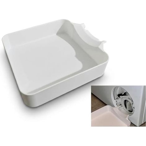 BelleRise - Entonnoir de vidange lave-linge Siemens Bosch, bac récupération nettoyage filtre à peluches, compatible BSH (1/5)