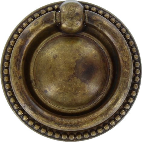 25PZ MANIGLIA ANTICHIZZATA ART.12212 MM.50 OTTONE ANTICO (1/2)