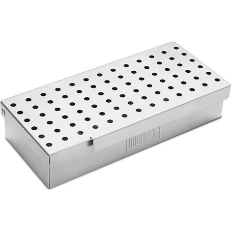 Weber Räucher Box Universal, Edelstahl für alle Gasgrills ab Weber Q 200/2000-Serie
