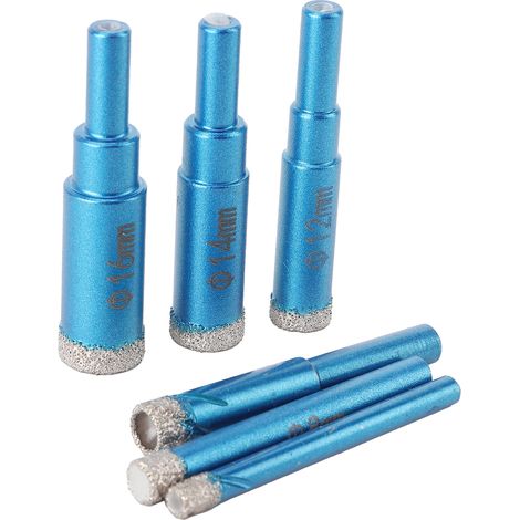6 Forets Scie Cloche Diamantés Professionnels Ouverture Carrelage Marbre Accessoires Industrie (1/5)