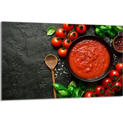 Glasschutzplatte für den Herd 80x52 Food (1/5)