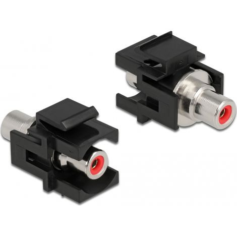 Delock MÃ³dulo Keystone RCA hembra  RCA hembra rojo / negro
