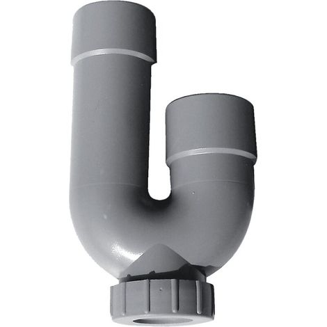 CORPS siphon de sol ABS Ø 40 avec bouchon à joint – Pour évacuation machine à laver – Installation facile et rapide – Plastib