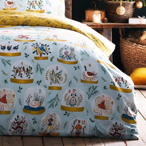 Magasin. Douze Jours de Couverture de Couette King de Noël, Coton, Polyester, Rouge, Roi (1/5)