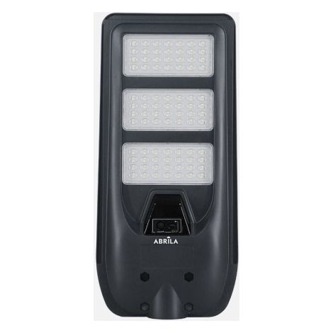 Farola led solar bazan 200w 6500k gris 2890lm ip65 c/mando y sensor movimiento y crepuscular 50x24x6cm