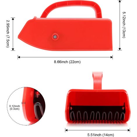 Pettine/raccoglitore di bacche portatile in plastica 22 x 14 x 7,5 cm - ALTRO (1/4)