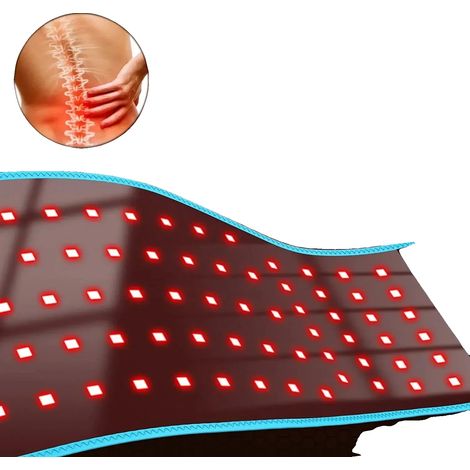 Cinturón de terapia infrarroja, luz roja e infrarroja cercana, comodidad ajustable, 85 piezas ligeras. (1/2)
