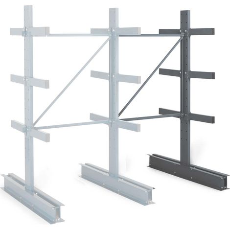 Cantilever léger double face - Kit suivant H. 2000 x L. 1000 x P. 600 mm 3 niv.