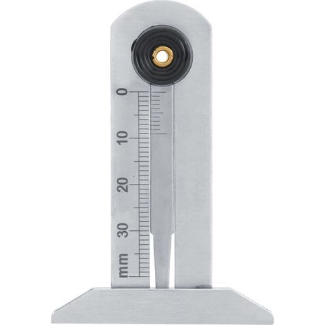 Jauge de Profondeur pour Pneus en Acier Inoxydable Vernier Caliper Outil de Mesure 0-30mm (1/5)