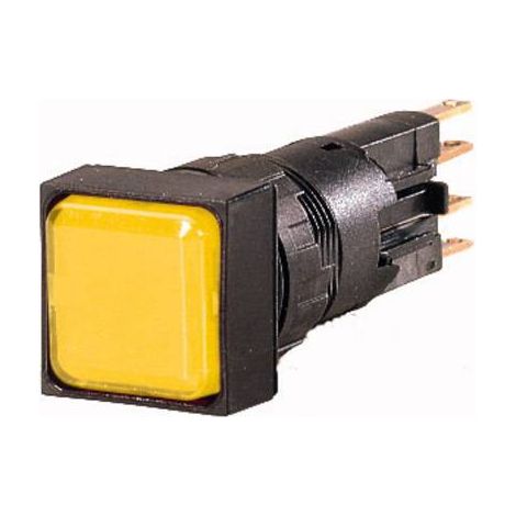 Voyant lumineux plat jaune +lampe à incandescence 24 V EATON Q25LF-GE/WB (1/2)