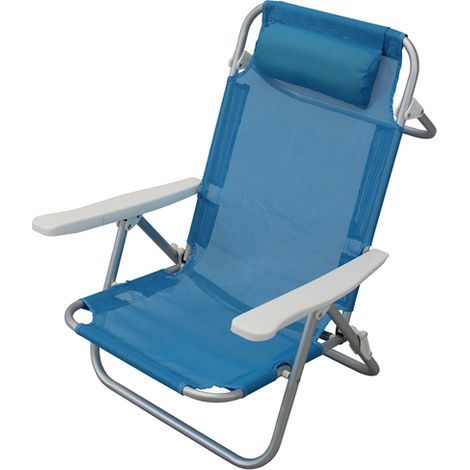 SEDIA SPIAGGIA COMFORT CM.61X61X78H AZZURRO (1/3)
