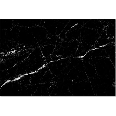 CRÉDENCE DE CUISINE Aspect marbré - Noir - Luxe 60x40 (1/5)