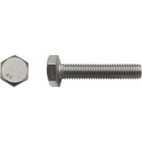 Vis tête hexagonale totalement filetée Inox A4 - 8 x 120 mm- Vendu par 50