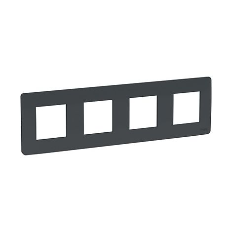 Cadre 4 éléments anthracite Nouveau Unica Studio Schneider NU200854