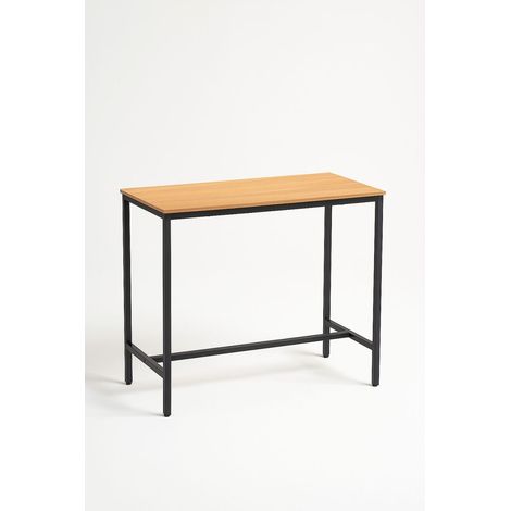 Mesas Bar - Mesa Biro Alta Rectangular 120 x 60 cm - Madera Natural