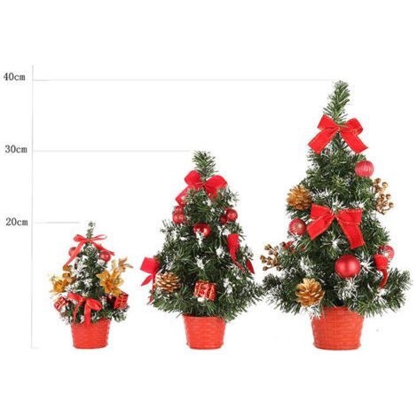Mini Tabletop Christmas Tree Home Decor Small Desktop Party Ornament Family Gift (1/5)