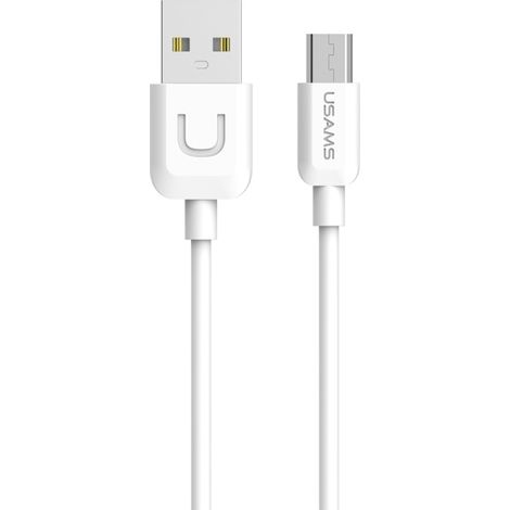 USAMS U-Turn Micro-USB-Kabel 1mweiß/weiß 2A MICUSBXD02 (US-SJ098) (1/2)