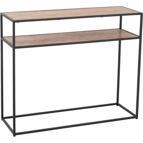 Console Design "Miraza" 100cm Naturel & Noir (1/5)