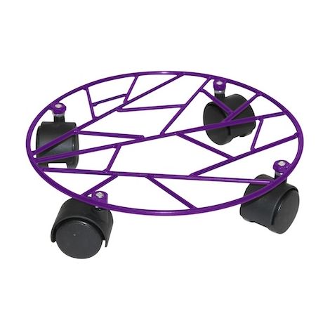 Topflappen - Trolleys - Metall - Oxford Durchmesser - 25 cm - Aubergine JANY FRANCE