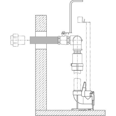 Jung Pumpen Wanddurchführung DN 50, JP48928