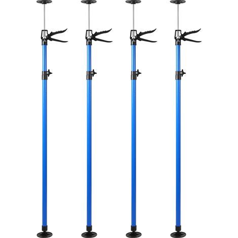 Wolketon Puntal de soporte telescópico, regulable en altura de 115 a 290cm, acero Juego de 24