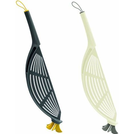 Limpiador de arroz colgante multifuncional para la cocina del hogar – Suave con las manos – Lavado de arroz – Limpiador de arroz de plástico creativo – Cuchara para lavar arroz (paquete de 2) (1/5)