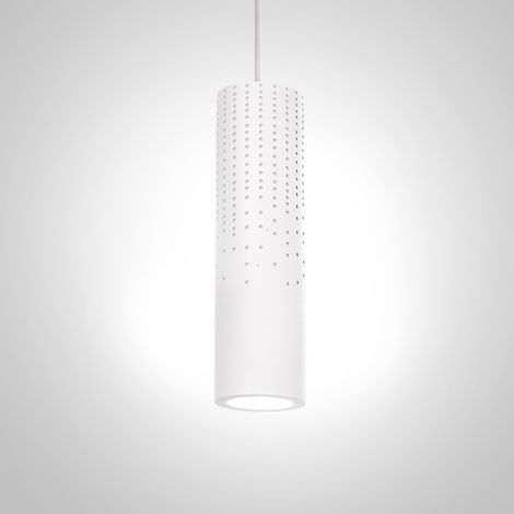 Paco Home Pendelleuchte, GU10, Lampe Für Wohnzimmer Esszimmer Küche, Höhenverstellbar  Gips-Weiß,  ohne Leuchtmittel