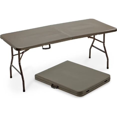 Tavolo catering pieghevole 180x76x74cm moka