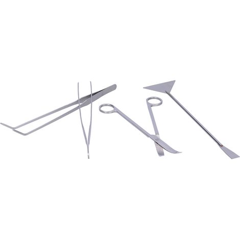 Kit de 4 Outils en Aluminium pour Entretien des Plantes d'Aquarium