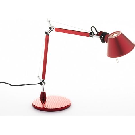 Artemide Tolomeo Micro Lampada da Tavolo, Rosso (1/3)
