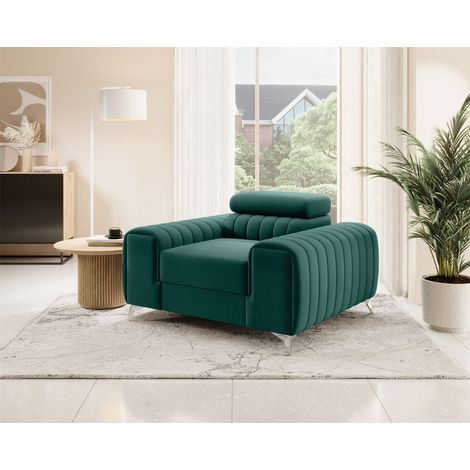 Sessel Designersessel ELENI Stoff Monolith Grün (1/5)
