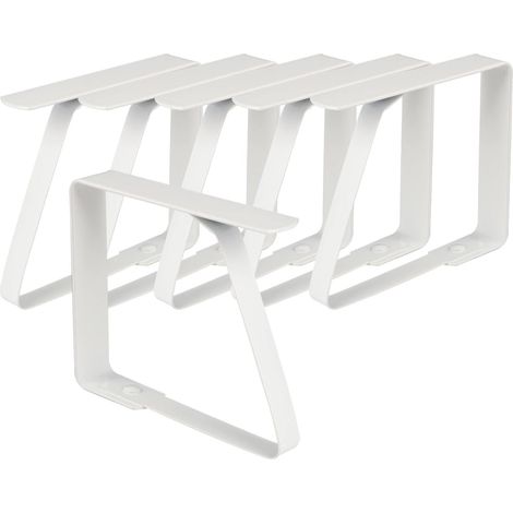 6 Pinces à Nappe en Acier Inoxydable Grand Format, 8 x 7 cm, Pinces à Nappe pour Tables Épaisses de 0 à 7 cm, pour Table de Jardin, Restaurant, Salle à Manger, Fêtes, Mariages (1/5)