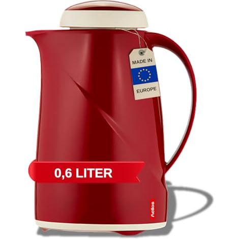 Helios Wave plástico vacío Jarra, plástico, Rojo, 0,6 litros