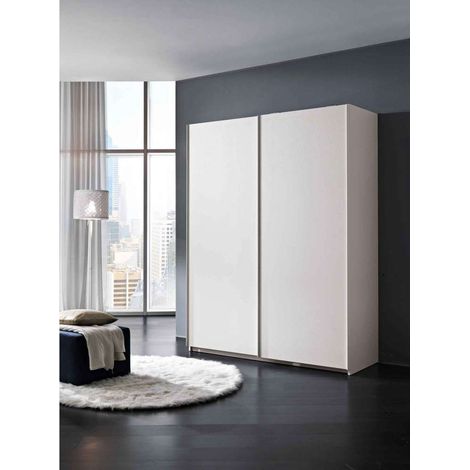 Mcs Mobili Armadio Bianco con Ante Scorrevoli - 163x60x211 cm (1/2)
