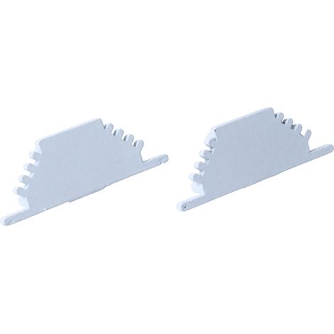 Kit Terminali Tapi di Chiusura In Metallo Colore Bianco Per Profilato Alluminio BAZ3010W (1/3)
