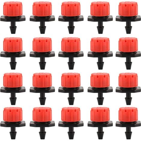 100 Pcs Goutteur Irrigation 16mm Arrosage Goutte à Goutte Réglable Goutte à Goutte Micro Automatique pour Plante Serre Pelouse
