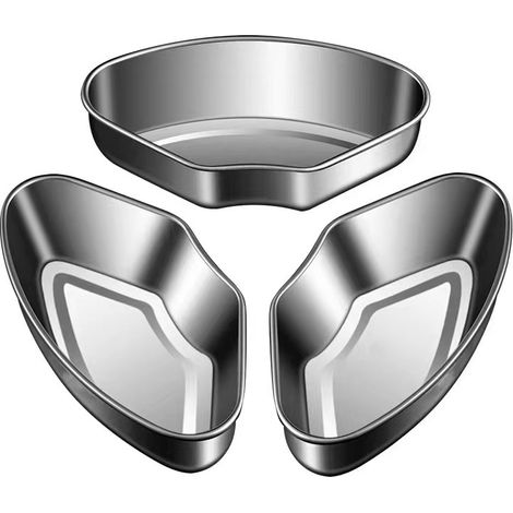 Bol à vapeur 3 pièces – Panier à vapeur en acier inoxydable, bol à vapeur en forme d'éventail en acier inoxydable  Outils à vapeur de riz, support alimentaire pour pot