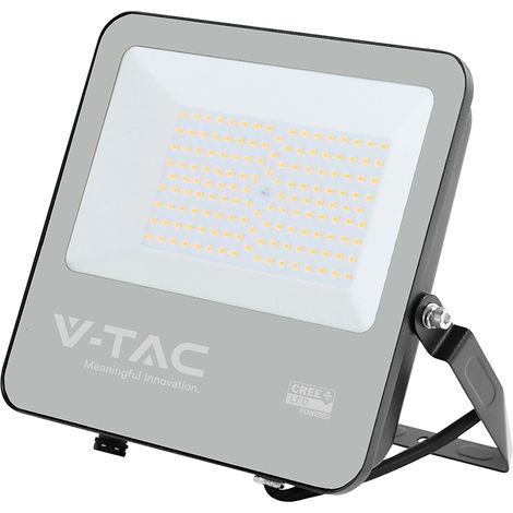 V-TAC PRO Faro Slim LED SMD Chip CREE 100W 135lm/W Nero luce 4000K IP65 - 232186