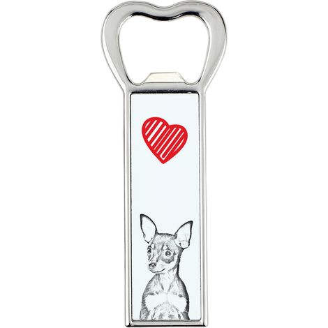 Giocattolo russo, Terrier di Mosca in miniatura - apribottiglie con cane, apri frigo personalizzato, regalo unico per uomo di Art-Dog (1/5)
