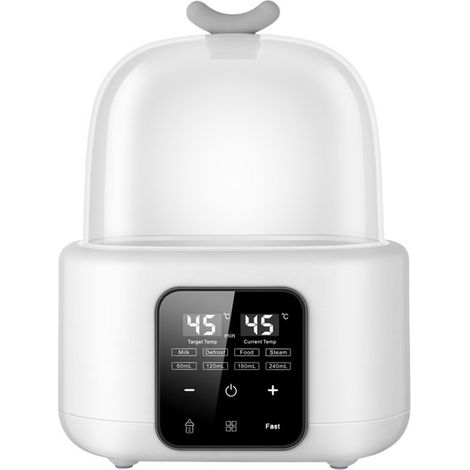 Calientabiberones con control de temperatura, esterilizador de biberones con pantalla LCD digital para viajes y hogar (1/5)