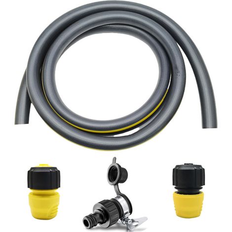 Kit de accesorios para limpiador a vapor Karcher serie SC: 1 manguera de entrada de agua de 3,6 m + 3 conectores