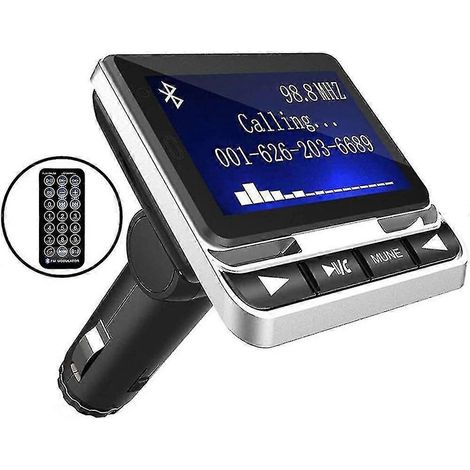 Adaptateur transmetteur FM Bluetooth pour voiture, kit autoradio sans fil (1/5)