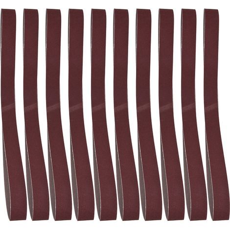 10 Schleifbänder 30x1 Zoll für Bandschleifer, Körnung 60-180, ideal für feines bis mittleres Schleifen. (1/5)