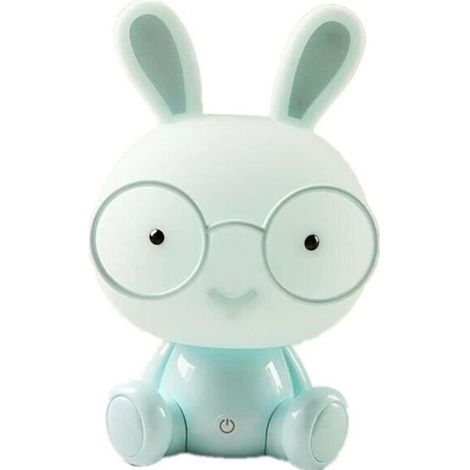 Mignon Bébé Chambre Lampe Lapin Veilleuse Led Lampe de Nuit De Noël Cadeau De Chevet Décor Enfants Lunettes Lapins Lumières (1/4)