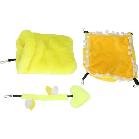 Nid suspendu en peluche pour hamster, écureuil, chinchilla, cochon d'Inde, planeur de sucre (1/5)