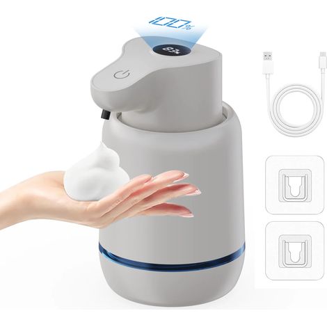 Distributeur de savon mousse automatique sans contact (type mousse), rechargeable par USB, quatre vitesses réglables (1/5)
