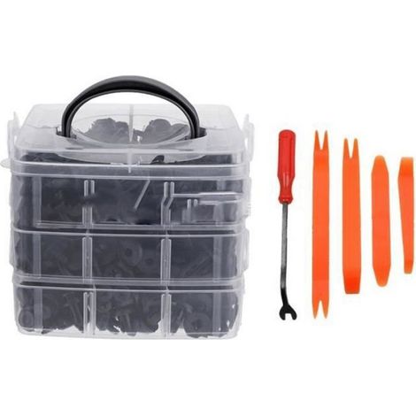 620pcs Rivet Clips Plastique, Rivet Plastique Fixation de Protection, Clips Voiture Universel pour Auto Voitures Panneaux de Portes (1/4)