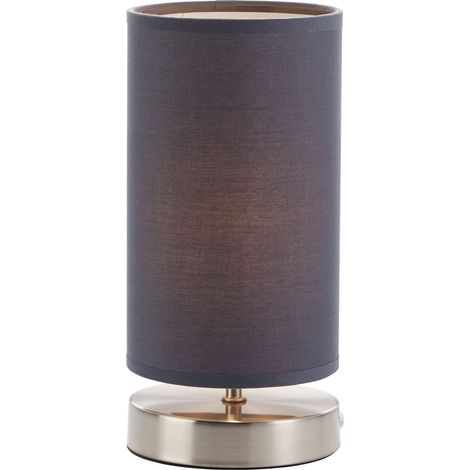 BRILLIANT Lampe Clarie Tischleuchte eisen/grau  1x D45, E14, 40W, geeignet für Tropfenlampen (nicht enthalten)  Mit Schnurzwischenschalter (1/5)