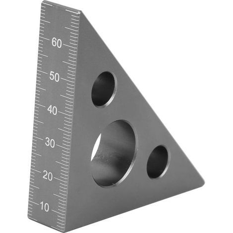 Règle d'angle en alliage d'aluminium, règles à 90° et 45°, outil de mesure pour le travail du bois, pour le travail ou les études